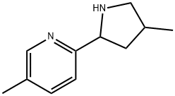 Pyridine, 5-methyl-2-(4-methyl-2-pyrrolidinyl)- (9CI) Struktur