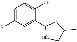 Phenol, 4-chloro-2-(4-methyl-2-pyrrolidinyl)- (9CI) Struktur