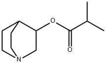 Propanoic acid, 2-methyl-, 1-azabicyclo[2.2.2]oct-3-yl ester (9CI) Struktur