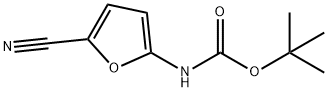 Carbamic acid, (5-cyano-2-furanyl)-, 1,1-dimethylethyl ester (9CI) Struktur