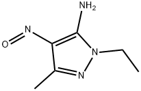 1H-Pyrazol-5-amine,  1-ethyl-3-methyl-4-nitroso- Struktur