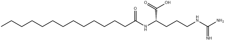 N2-(1-oxotetradecyl)-L-arginine Struktur