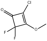 2-Cyclobuten-1-one,  2-chloro-4,4-difluoro-3-methoxy- Struktur