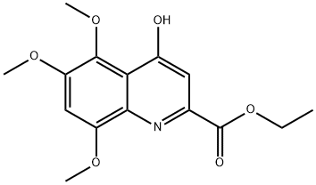 ethyl 4-hydroxy-5,6,8-trimethoxyquinoline-2-carboxylate Struktur