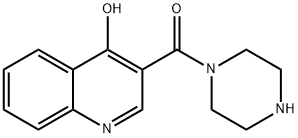 Piperazine, 1-[(4-hydroxy-3-quinolinyl)carbonyl]- (9CI) Struktur