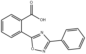 2-(3-phenyl-1,2,4-oxadiazol-5-yl)benzoic acid Struktur