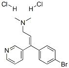 (Z)-3-(4-bromophenyl)-N,N-dimethyl-3-(3-pyridyl)allylamine dihydrochloride Struktur