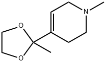 1,2,3,6-tetrahydro-1-methyl-4-(2-methyl-1,3-dioxolan-2-yl)pyridine Struktur