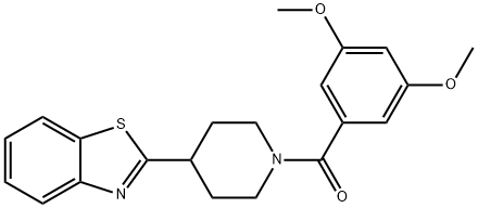 Piperidine, 4-(2-benzothiazolyl)-1-(3,5-dimethoxybenzoyl)- (9CI) Struktur