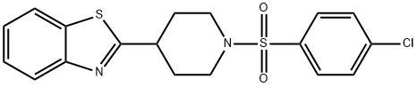 Piperidine, 4-(2-benzothiazolyl)-1-[(4-chlorophenyl)sulfonyl]- (9CI) Struktur