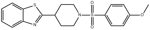 Piperidine, 4-(2-benzothiazolyl)-1-[(4-methoxyphenyl)sulfonyl]- (9CI) Struktur