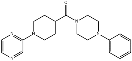 Piperazine, 1-phenyl-4-[(1-pyrazinyl-4-piperidinyl)carbonyl]- (9CI) Struktur