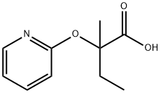 Butanoic acid, 2-methyl-2-(2-pyridinyloxy)- (9CI) Struktur