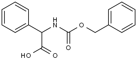 [[(phenylmethoxy)carbonyl]amino]phenylacetic acid Struktur