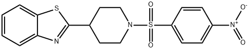 Piperidine, 4-(2-benzothiazolyl)-1-[(4-nitrophenyl)sulfonyl]- (9CI) Struktur