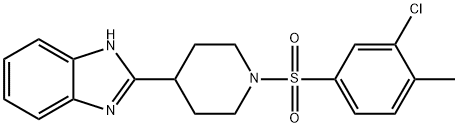 Piperidine, 4-(1H-benzimidazol-2-yl)-1-[(3-chloro-4-methylphenyl)sulfonyl]- (9CI) Struktur