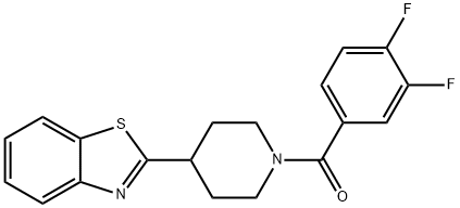 Piperidine, 4-(2-benzothiazolyl)-1-(3,4-difluorobenzoyl)- (9CI) Struktur