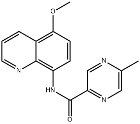 Pyrazinecarboxamide, N-(5-methoxy-8-quinolinyl)-5-methyl- (9CI) Struktur