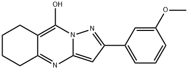 Pyrazolo[5,1-b]quinazolin-9-ol, 5,6,7,8-tetrahydro-2-(3-methoxyphenyl)- (9CI) Struktur