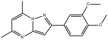 Pyrazolo[1,5-a]pyrimidine, 2-(3,4-dimethoxyphenyl)-5,7-dimethyl- (9CI) Struktur