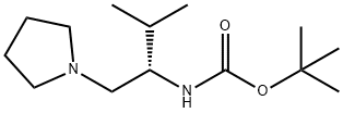 (S)-1-N-BOC-2-METHYL-1-PYRROLIDIN-1-YLMETHYL-PROPYLAMINE Struktur