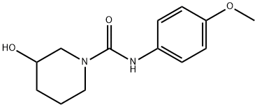 1-Piperidinecarboxamide,3-hydroxy-N-(4-methoxyphenyl)-(9CI) Struktur