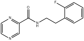 Pyrazinecarboxamide, N-[2-(2-fluorophenyl)ethyl]- (9CI) Struktur