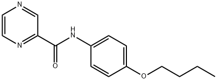 Pyrazinecarboxamide, N-(4-butoxyphenyl)- (9CI) Struktur