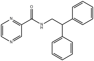 Pyrazinecarboxamide, N-(2,2-diphenylethyl)- (9CI) Struktur