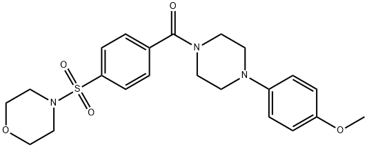 Piperazine, 1-(4-methoxyphenyl)-4-[4-(4-morpholinylsulfonyl)benzoyl]- (9CI) Struktur