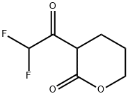 2H-Pyran-2-one, 3-(difluoroacetyl)tetrahydro- (9CI) Struktur