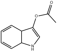 1H-Indol-3-ol,3a,7a-dihydro-,acetate(ester)(9CI) Struktur