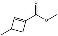 1-Cyclobutene-1-carboxylic acid, 3-methyl-, methyl ester (9CI) Struktur