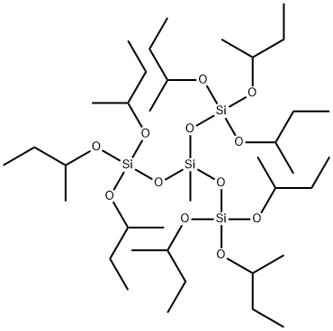 METHYLTRIS(TRI-SEC-BUTOXYSILYLOXY)SILANE Struktur