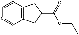 5H-Cyclopenta[c]pyridine-6-carboxylicacid,6,7-dihydro-,ethylester(9CI) Struktur