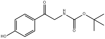 [2-(4-HYDROXY-PHENYL)-2-OXO-ETHYL]-CARBAMIC ACID TERT-BUTYL ESTER Struktur