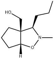 3aH-Cyclopent[d]isoxazole-3a-methanol,hexahydro-2-methyl-3-propyl-,(3R,3aR,6aR)-(9CI) Struktur