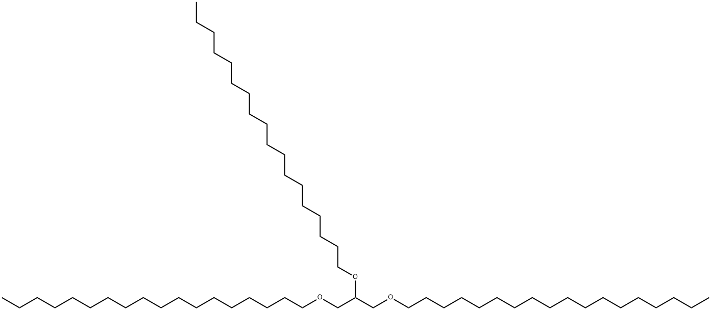 1,1',1''-[1,2,3-Propanetriyltris(oxy)]trisoctadecane Struktur