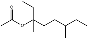 3,6-dimethyl-3-octyl acetate Struktur