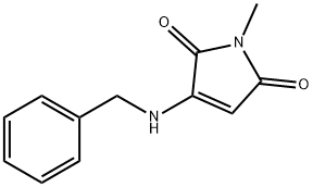 1H-Pyrrole-2,5-dione, 1-methyl-3-[(phenylmethyl)amino]- (9CI) Struktur