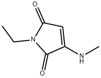 1H-Pyrrole-2,5-dione, 1-ethyl-3-(methylamino)- (9CI) Struktur