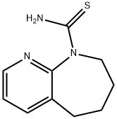 9H-Pyrido[2,3-b]azepine-9-carbothioamide,  5,6,7,8-tetrahydro- Struktur