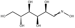 (6E)-6-hydroxyiminohexane-1,2,3,4,5-pentol Struktur