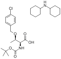 BOC-THR(P-CHLORO-BZL)-OH DCHA Struktur