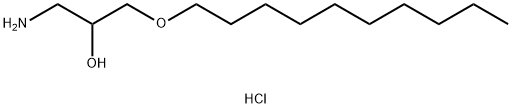 1-AMINO-3-DECYLOXY-2-PROPANOL HYDROCHLORIDE Struktur