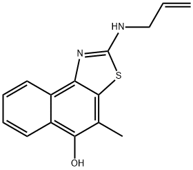 Naphtho[1,2-d]thiazol-5-ol,  4-methyl-2-(2-propenylamino)-  (9CI) Struktur