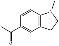 1-(2,3-dihydro-1-Methyl-1H-indol-5-yl)-Ethanone Struktur