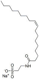 sodium (Z)-2-[(1-oxo-9-octadecenyl)amino]ethanesulphonate Struktur