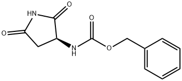 (S)-3-N-CBZ-AMINO-SUCCINIMIDE
 Struktur