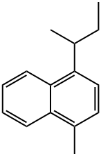 1-methyl-4-(1-methylpropyl)naphthalene Struktur